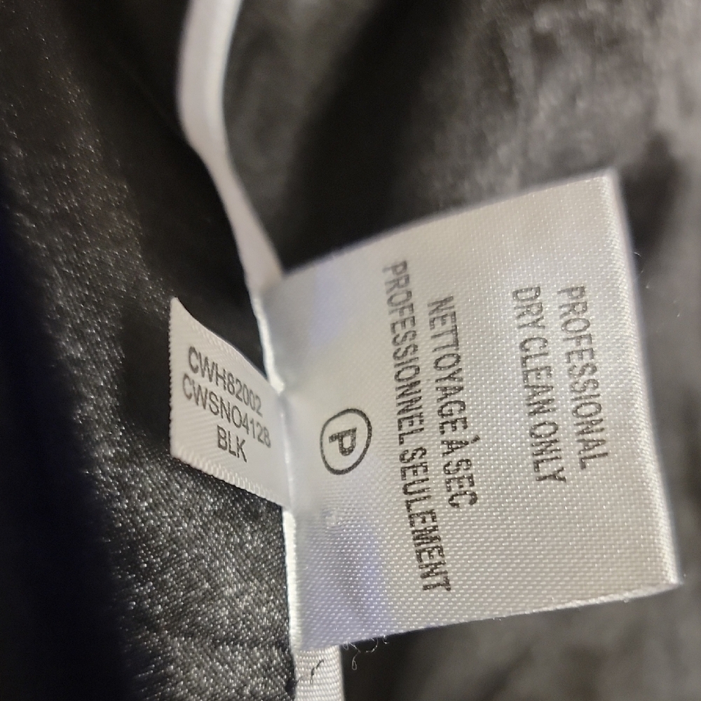 Women's CK Black Pea Coat - Picture 5 of 7